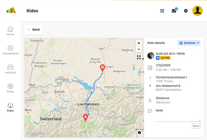 Trip-planning-route Trip planning route